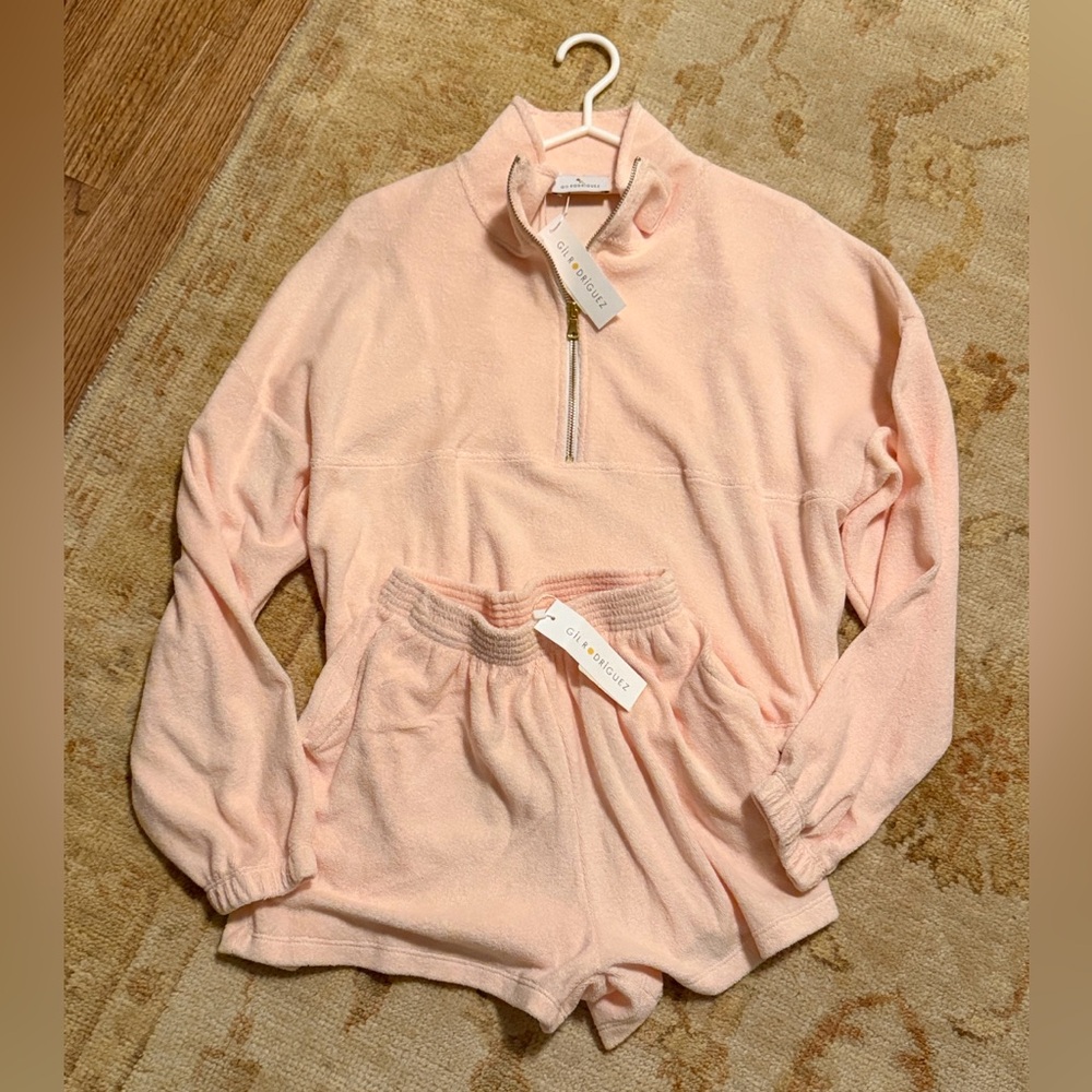 Gil Rodriguez guava terry shorts size S - Picture 3 of 4